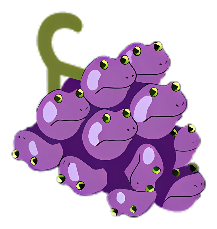 Bufo Grapes sticker