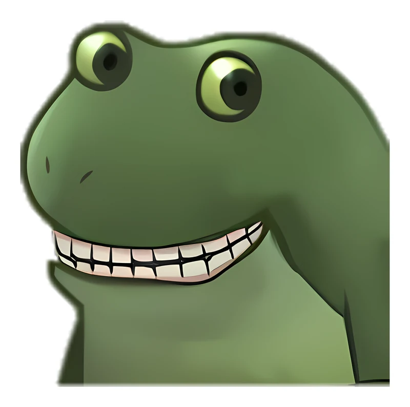 Bufo Grin sticker