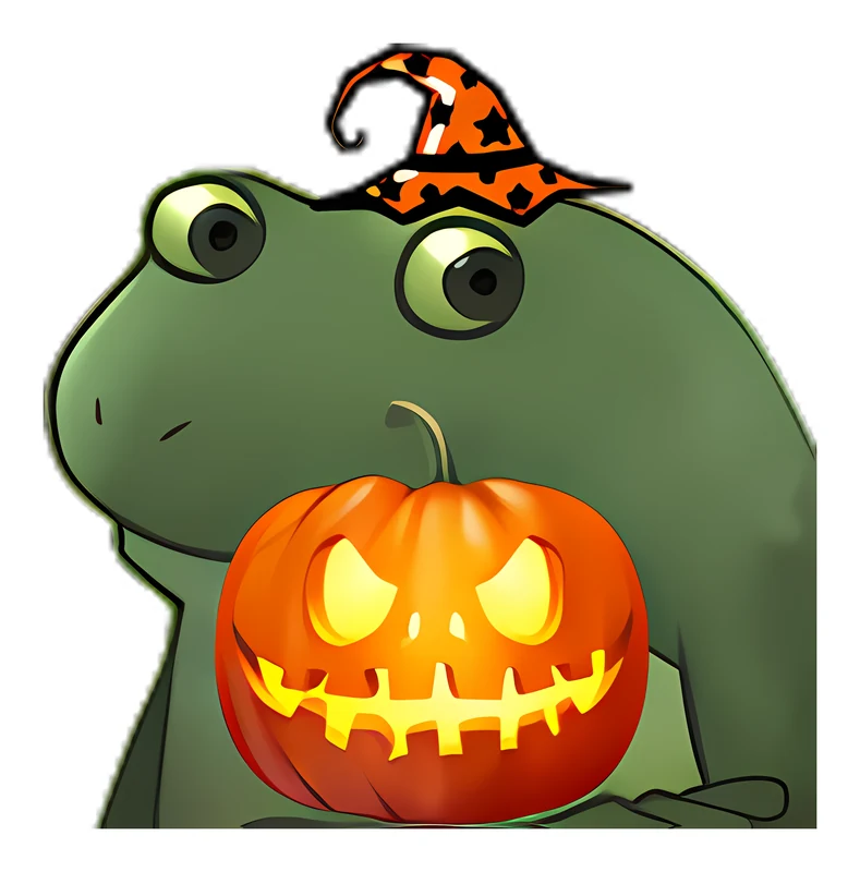 Bufo Halloween Pumpkin sticker