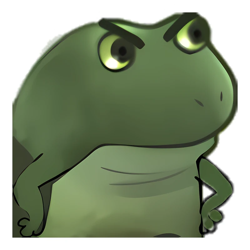 Bufo Hands On Hips Annoyed sticker