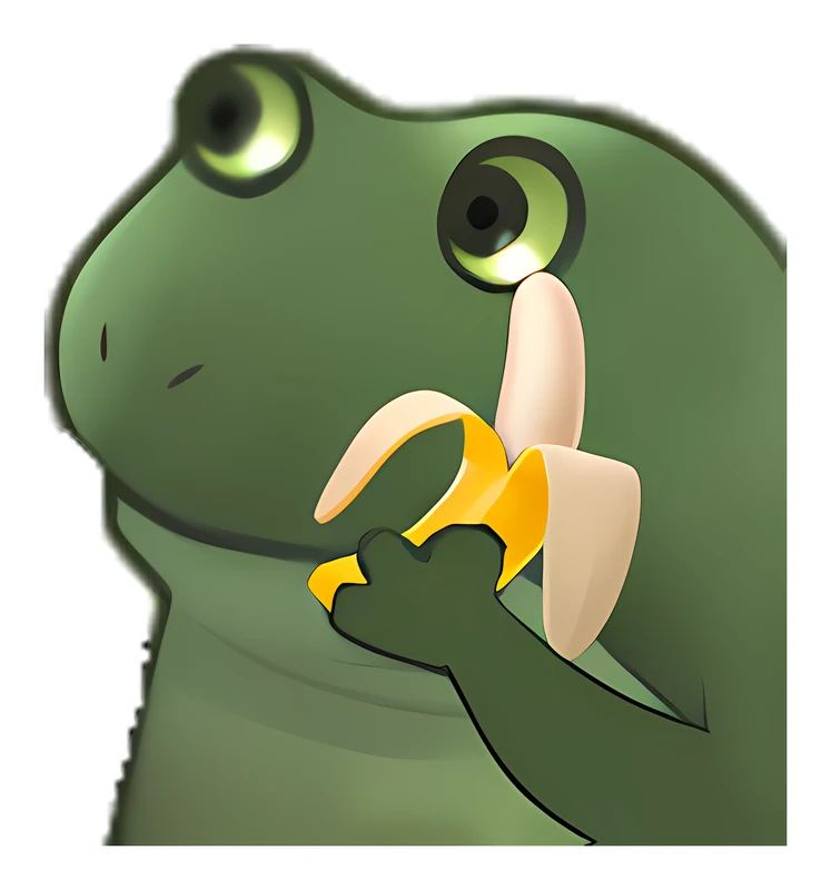 Bufo Has A Banana sticker