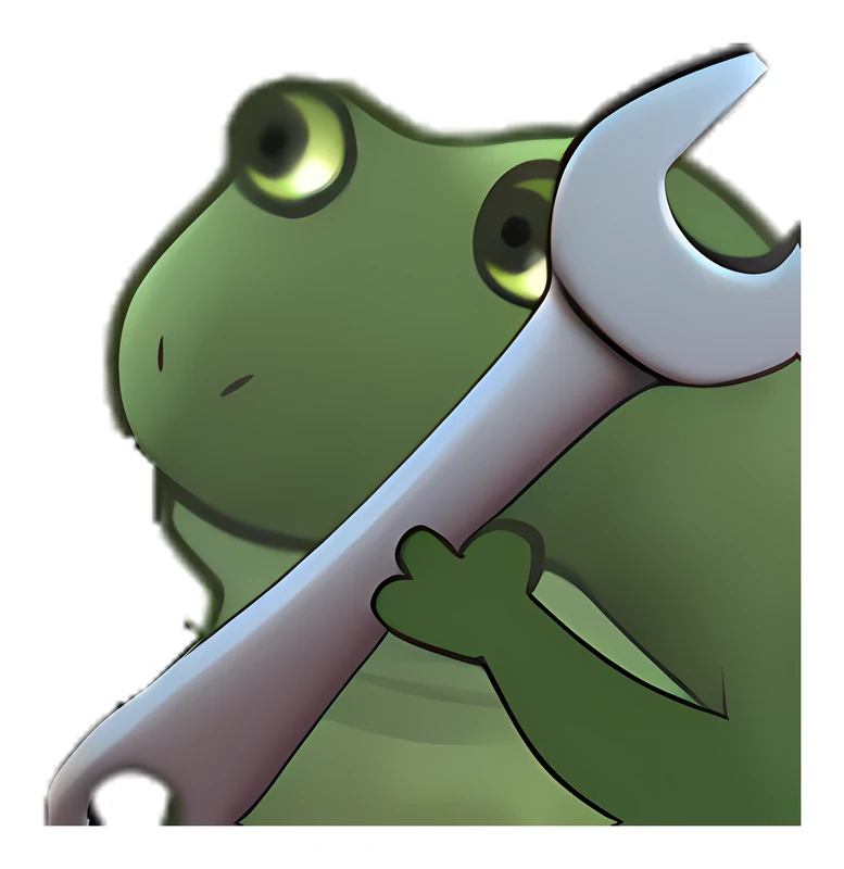 Bufo Has A Big Wrench sticker