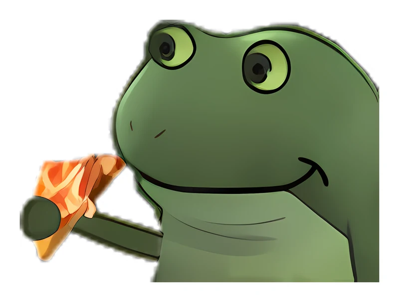 Bufo Has A Fresh Slice sticker
