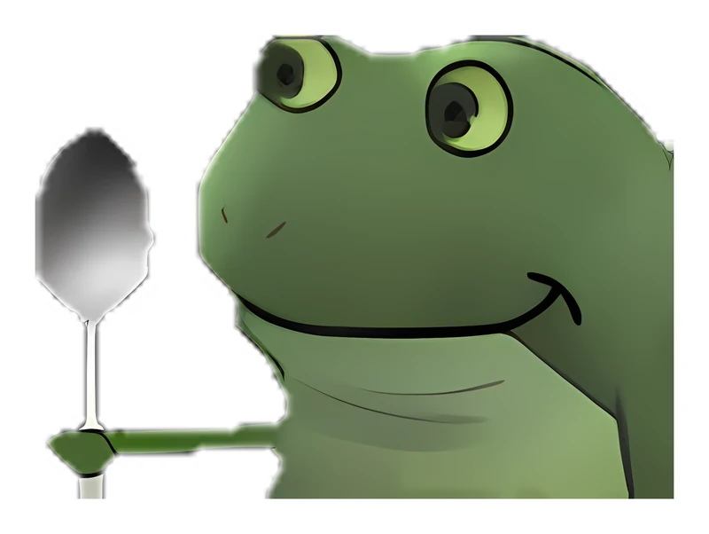 Bufo Has A Spoon sticker