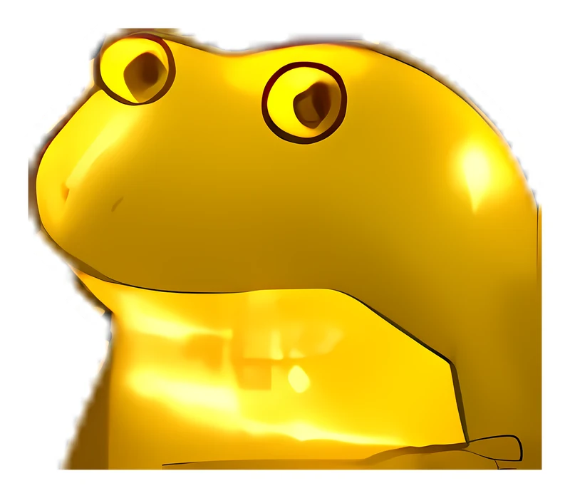 Bufo Has Midas Touch sticker