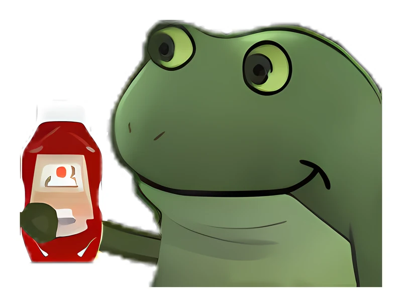 Bufo Has Some Ketchup sticker