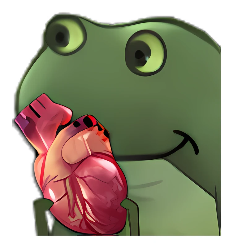 Bufo Heart But Its Anatomically Correct sticker