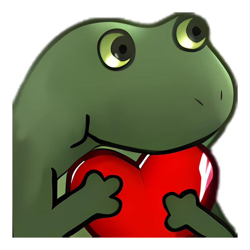 Bufo Heart sticker