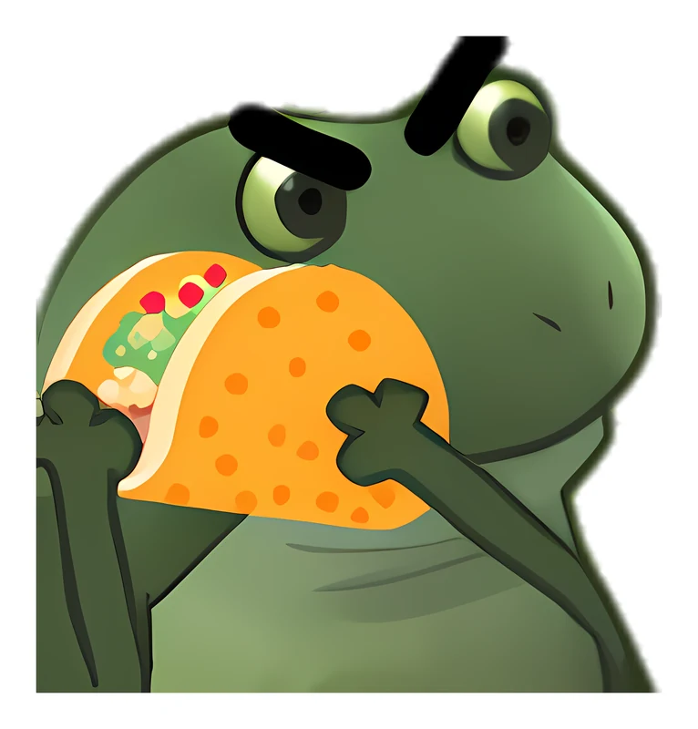 Bufo Heralds Taco Taking sticker
