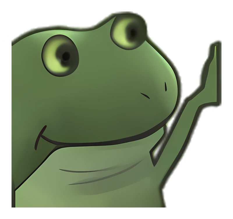Bufo Highfive 1 sticker