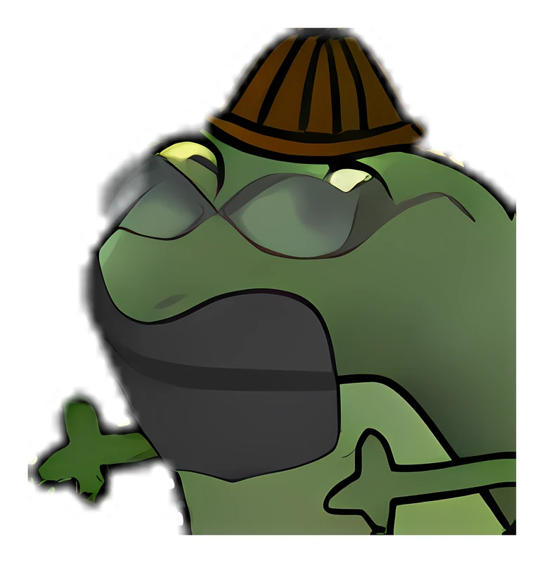 Bufo Hipster sticker
