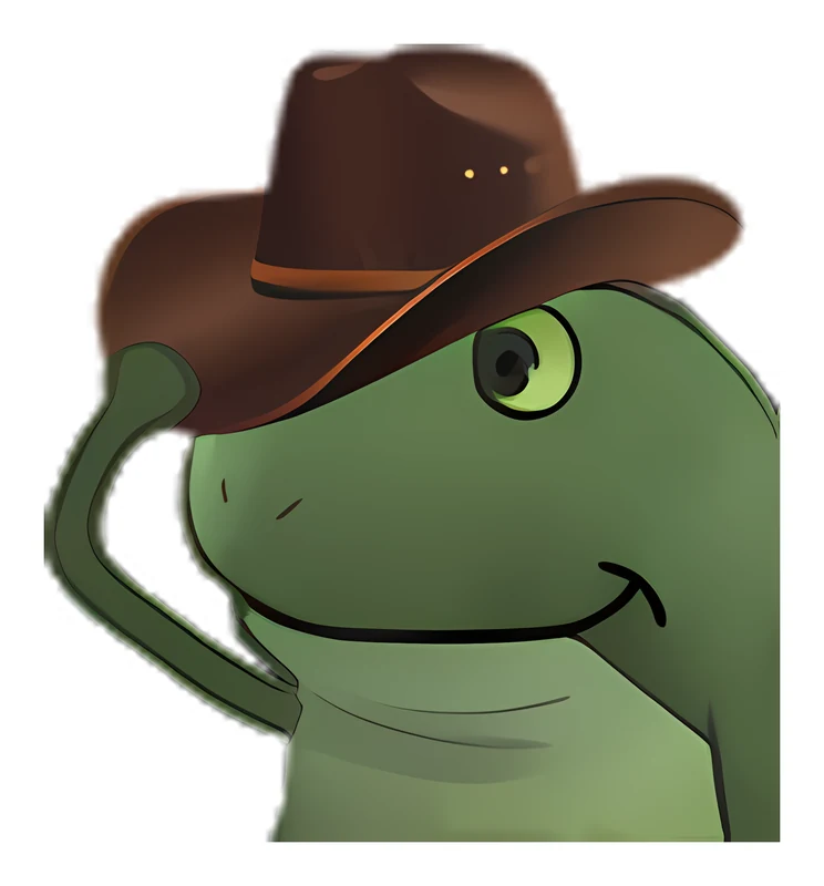 Bufo Howdy sticker