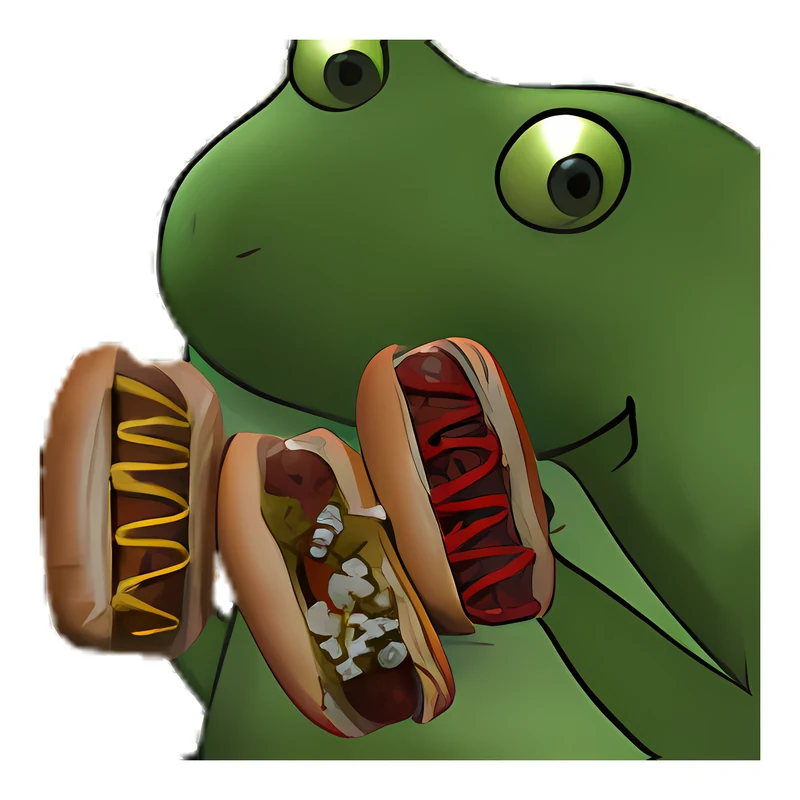 Bufo Indulges In A Hot Dog Omakase sticker