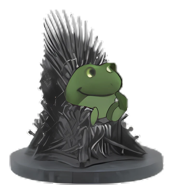 Bufo Iron Throne sticker