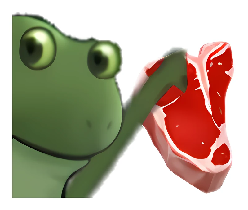 Bufo Is A Steak Holder sticker