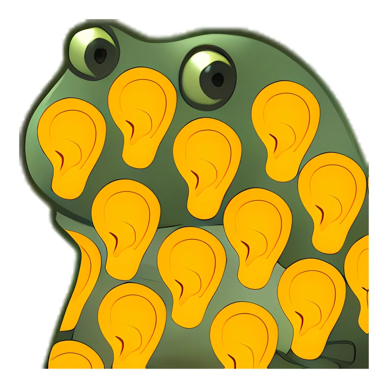 Bufo Is All Ears sticker