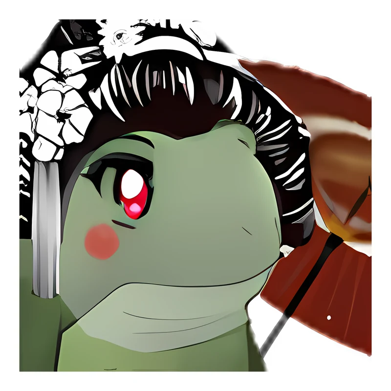 Bufo Is An Anime Geisha sticker
