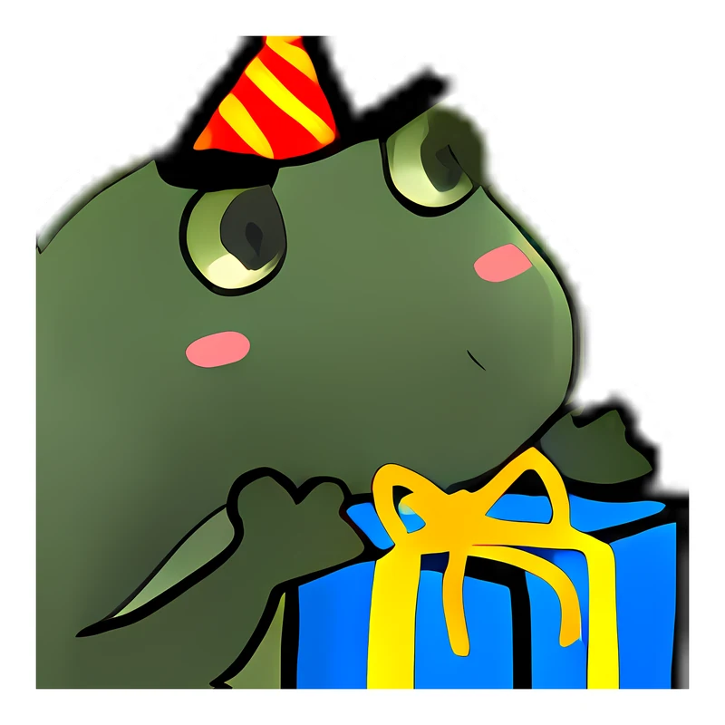 Bufo Is Jealous Its Your Birthday sticker