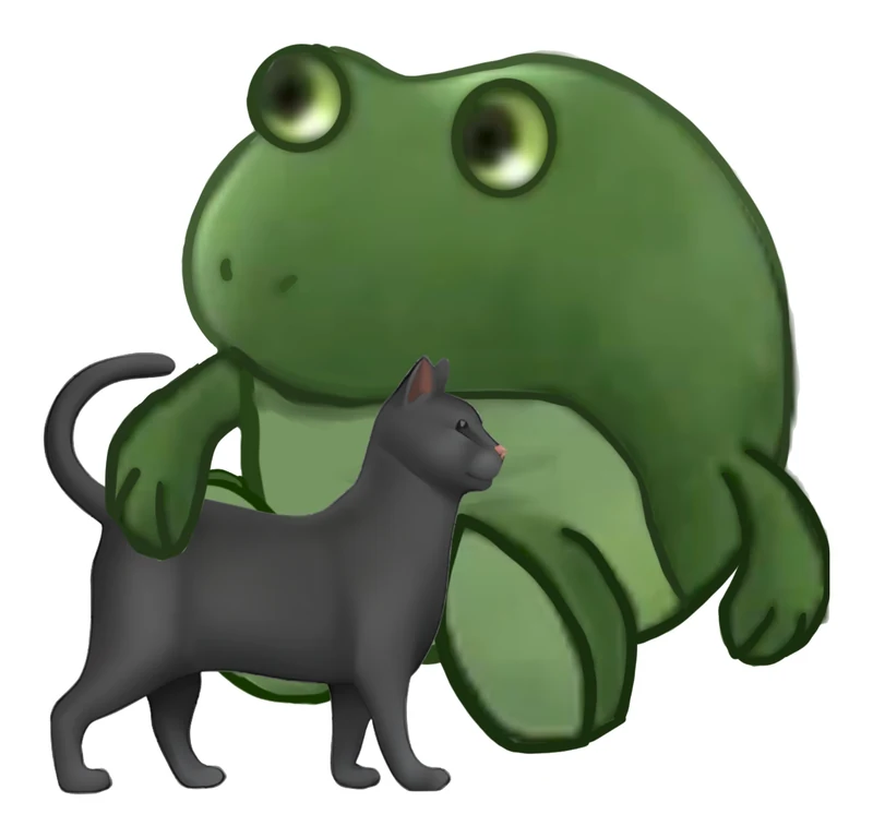 Bufo Is Petting Your Cat sticker