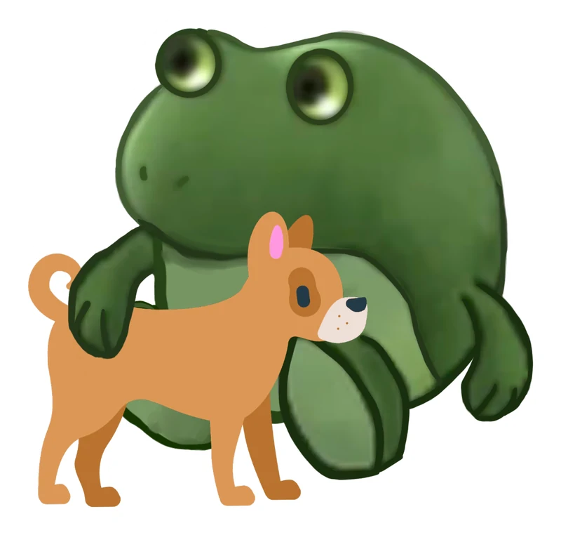 Bufo Is Petting Your Dog sticker
