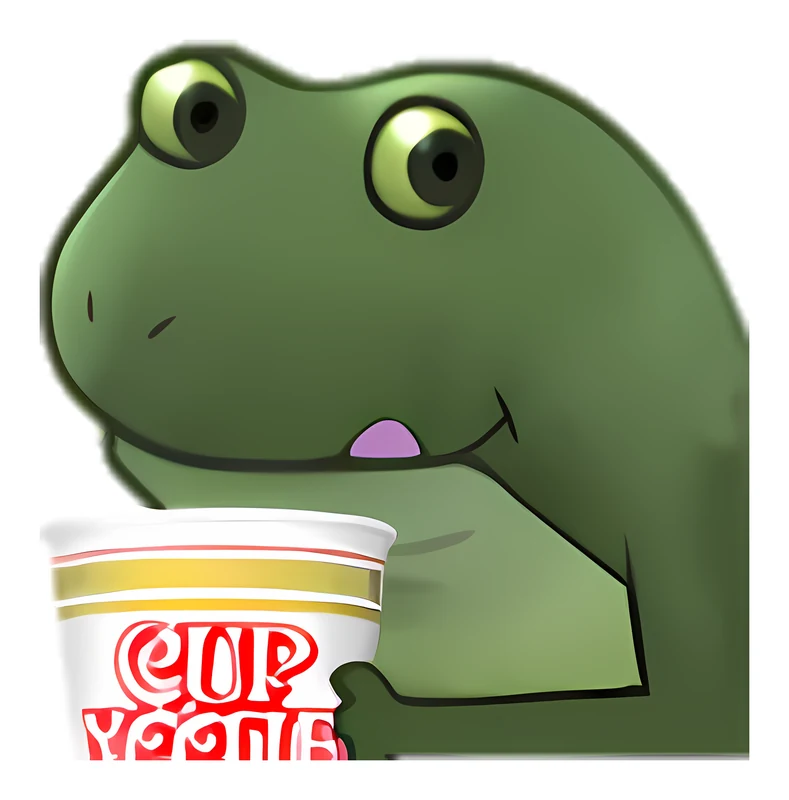 Bufo Is Ready To Consume His Daily Sodium Intake In One Sitting sticker