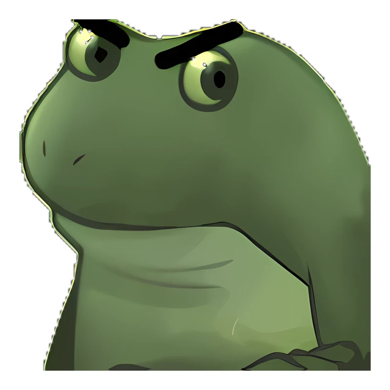 Bufo Isnt Angry Just Disappointed sticker