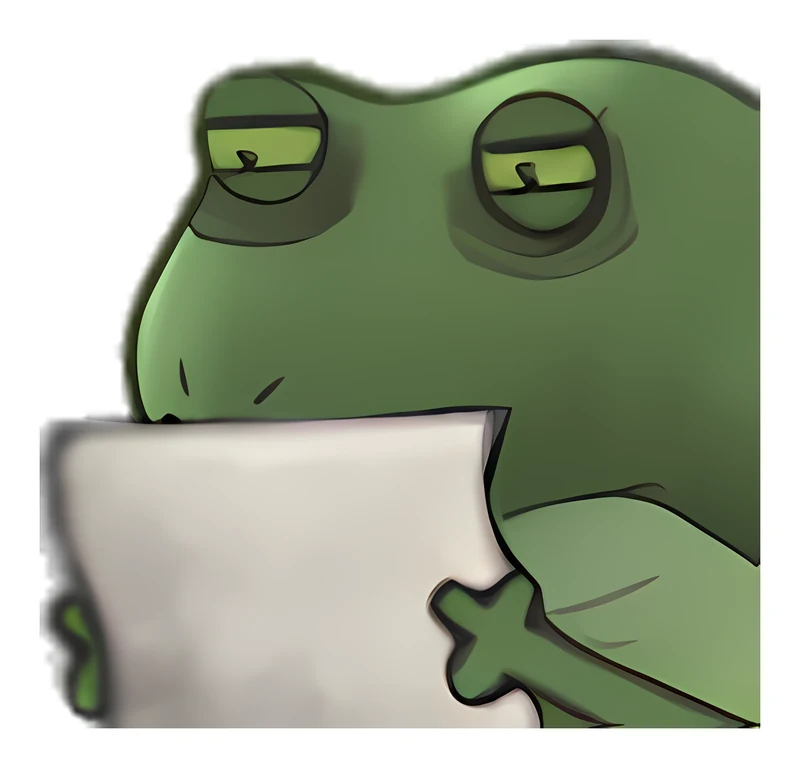 Bufo Isnt Reading All That sticker