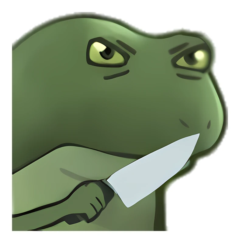 Bufo Knife sticker