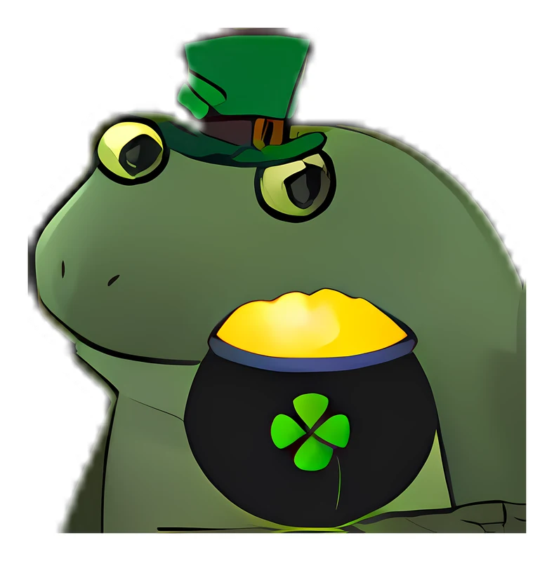 Bufo Leprechaun sticker