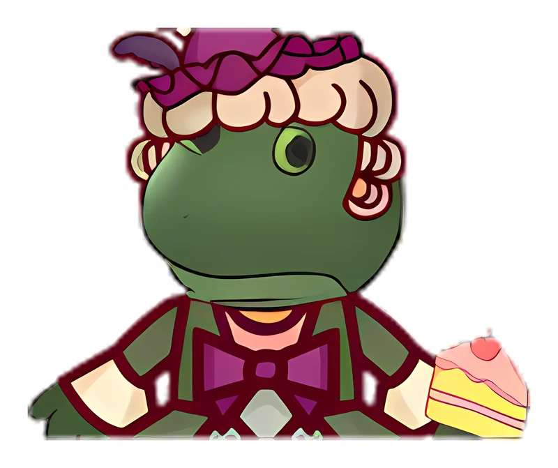 Bufo Let Them Eat Cake sticker