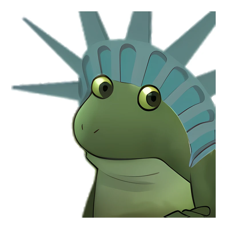 Bufo Liberty Forgot Her Torch sticker