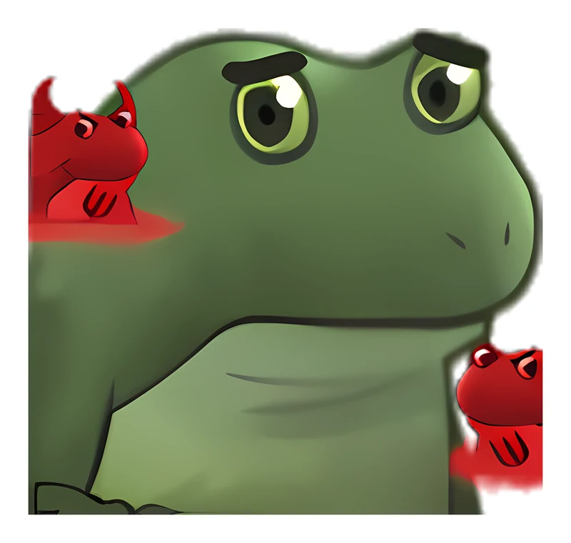 Bufo Listens To His Conscience sticker