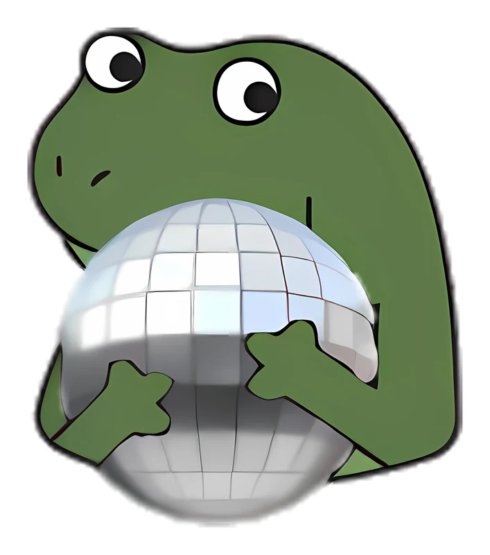 Bufo Loves Disco sticker