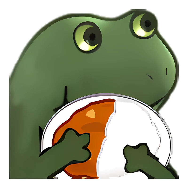 Bufo Loves Rice And Beans sticker