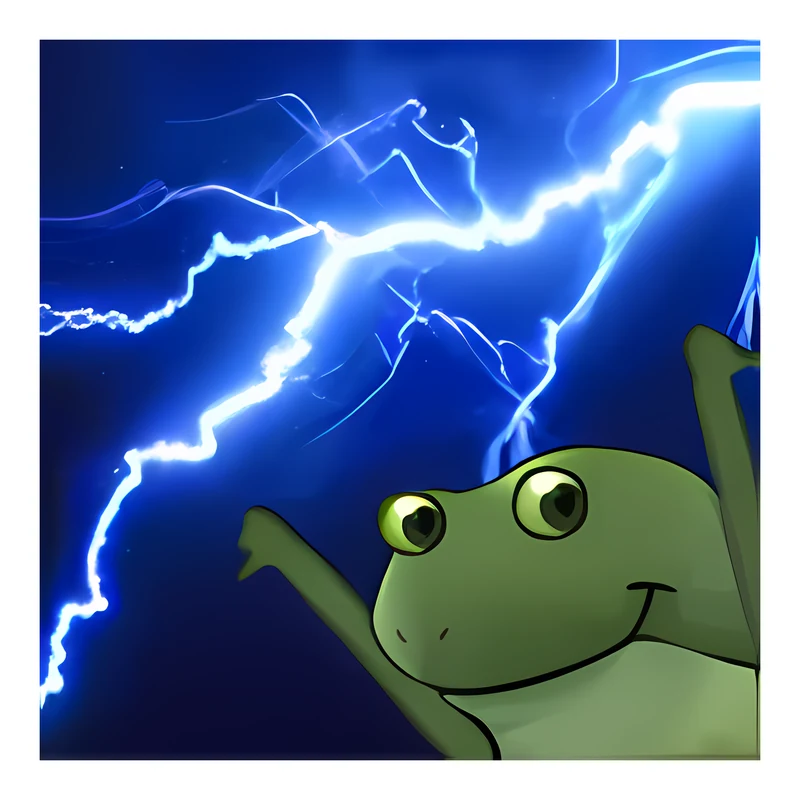 Bufo Loves The Lightning sticker