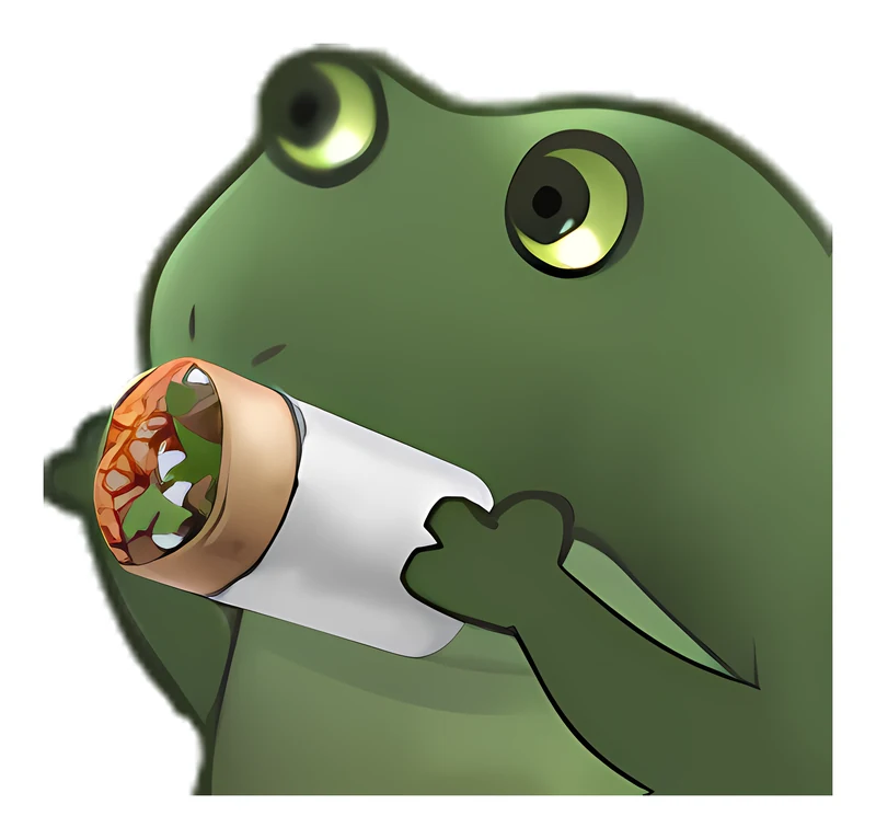 Bufo Made You A Burrito sticker