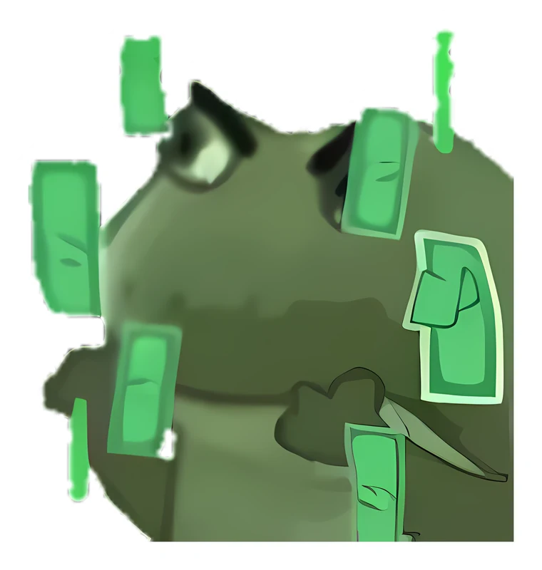 Bufo Makes It Rain sticker