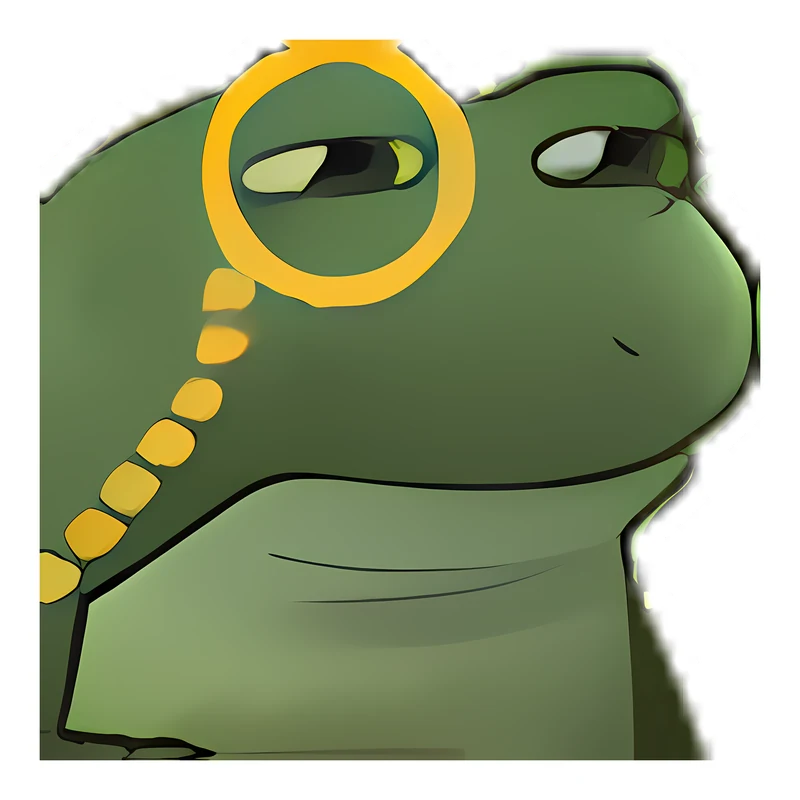 Bufo Monocle sticker