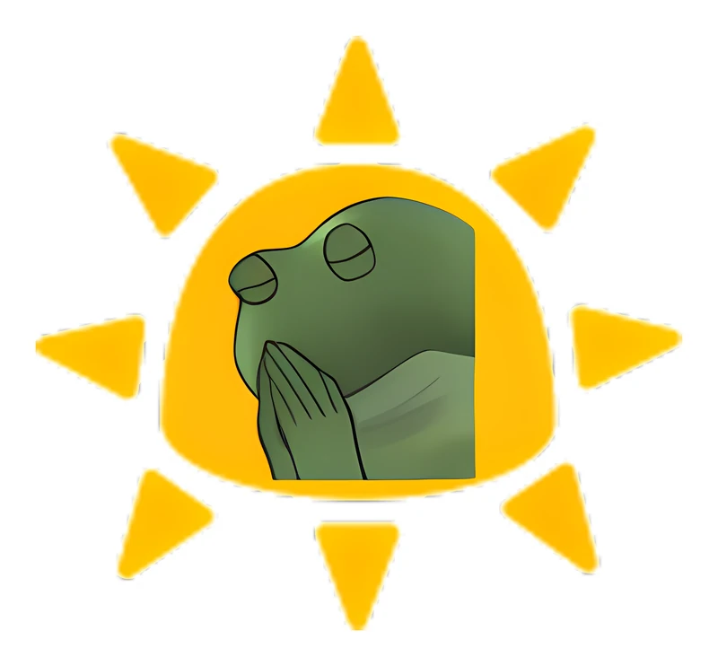 Bufo Morning Sun sticker