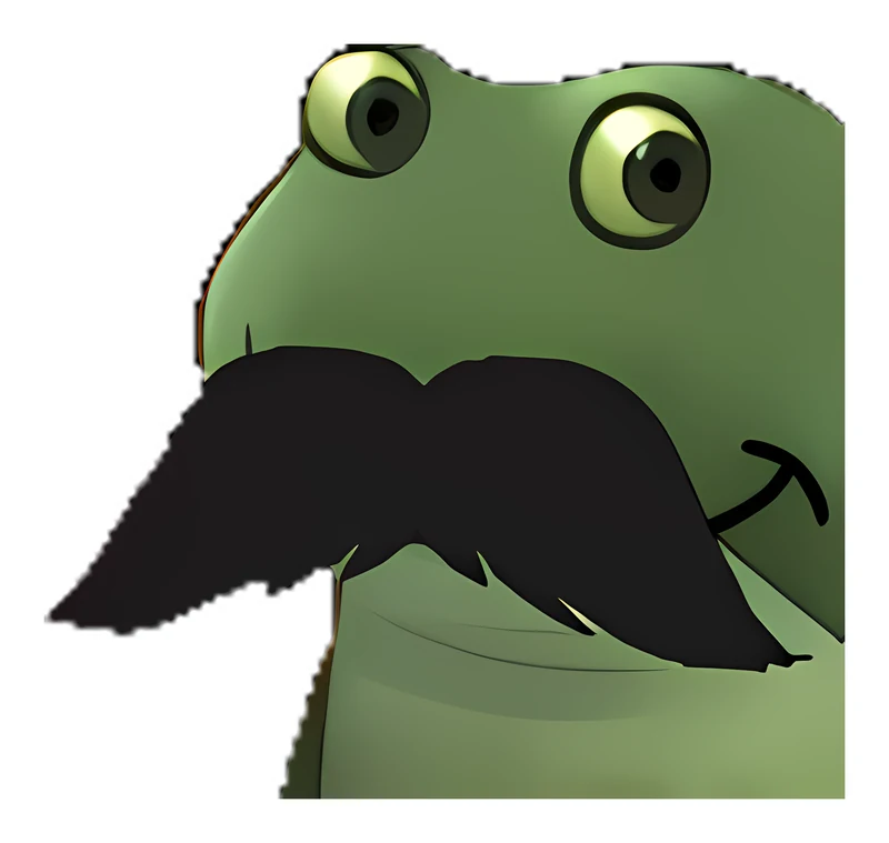 Bufo Mustache sticker