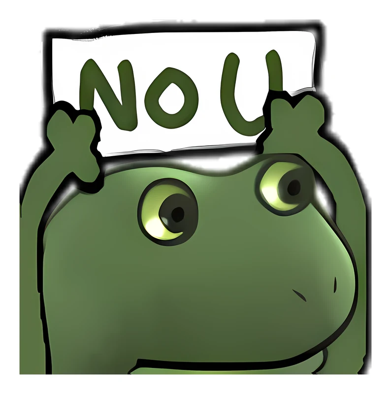 Bufo No U sticker