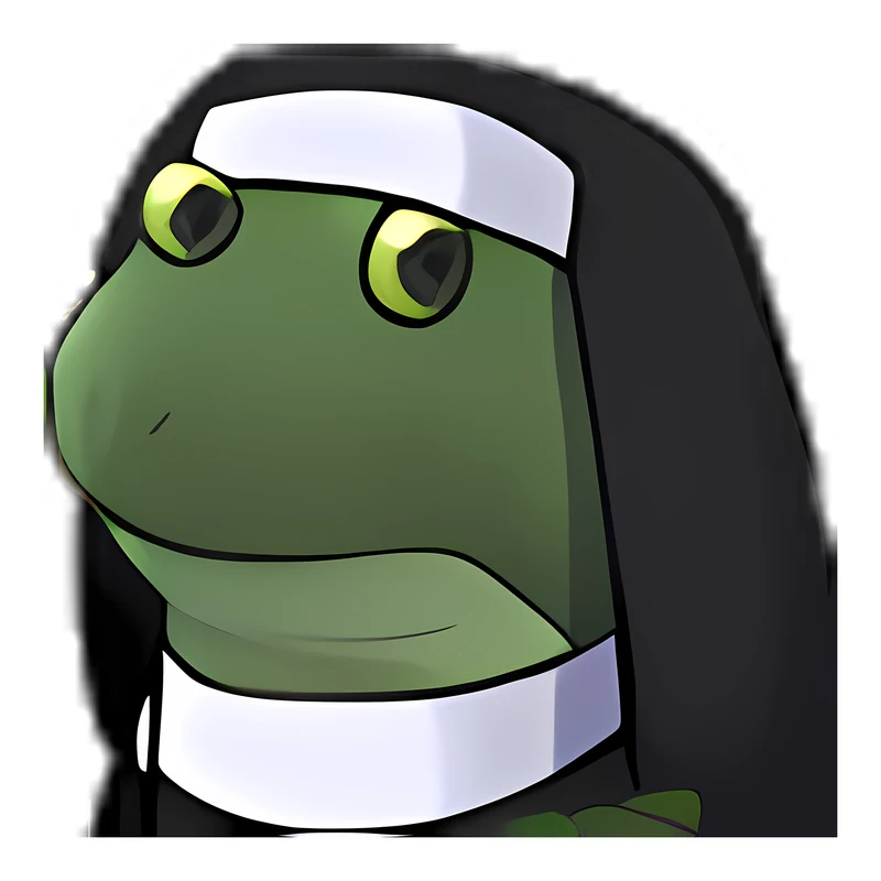 Bufo Nun sticker