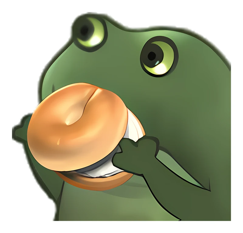 Bufo Offers A Bagel sticker
