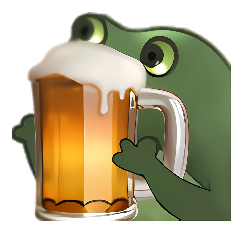 Bufo Offers A Beer sticker