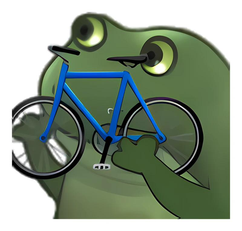 Bufo Offers A Bicycle sticker