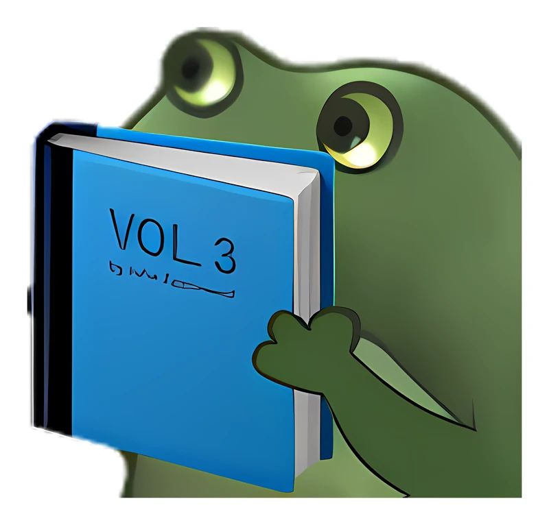Bufo Offers A Book sticker