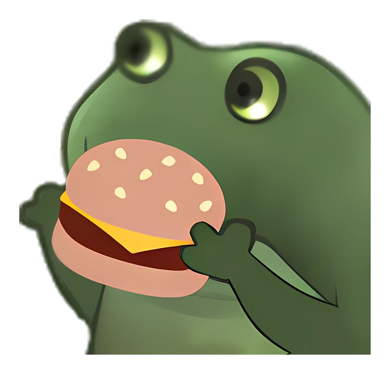 Bufo Offers A Burger sticker