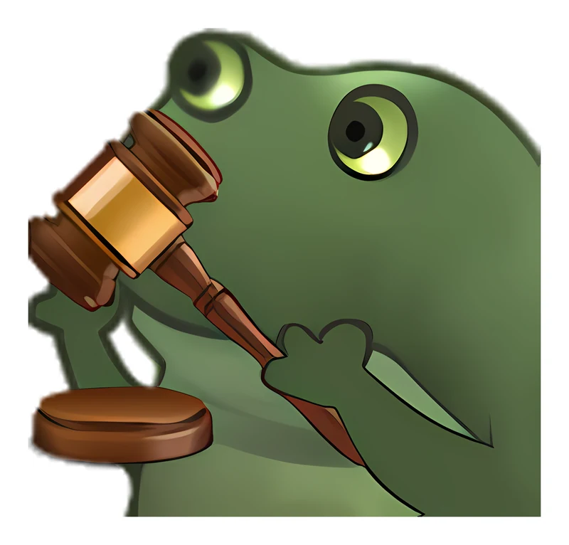 Bufo Offers A Gavel sticker