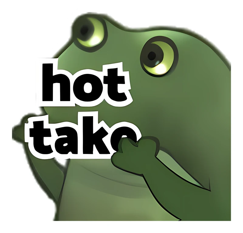 Bufo Offers A Hot Take sticker