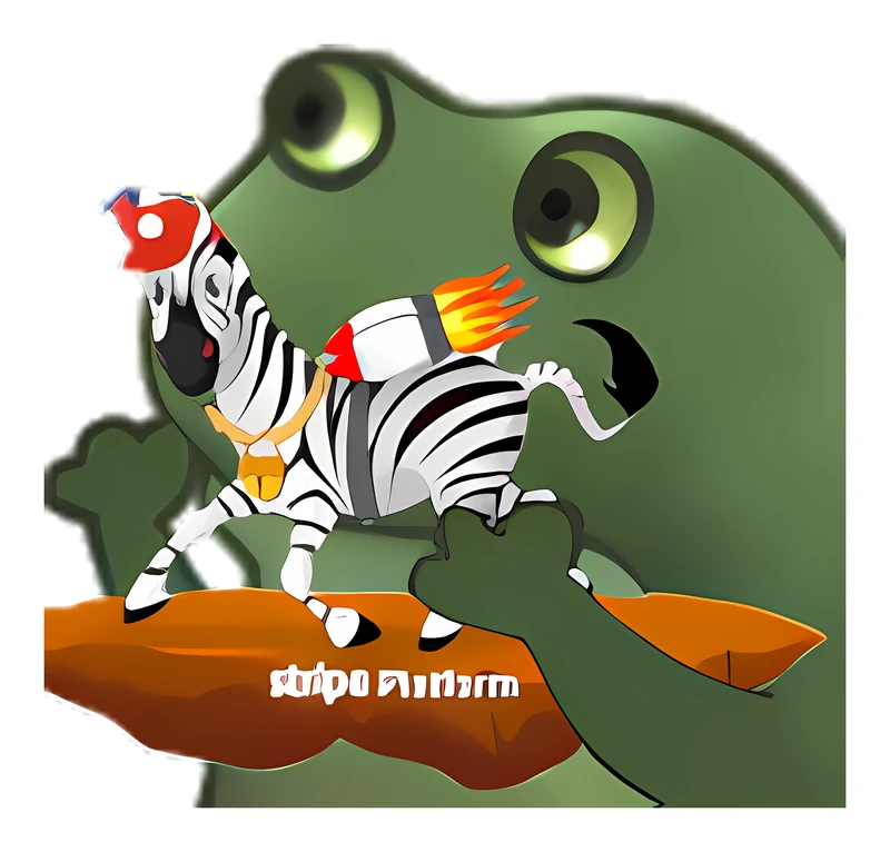 Bufo Offers A Jetpack Zebra sticker